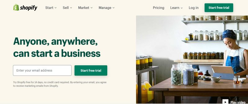 landing page shopify xây dựng halo media